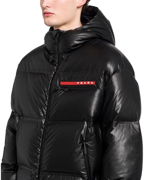 mens prada puffer jacket|prada windbreaker men's.